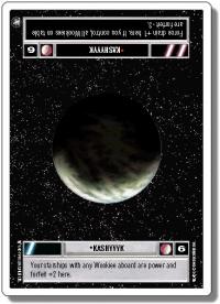 star wars ccg a new hope revised kashyyyk dark wb