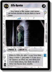 star wars ccg special edition kiffex operative light