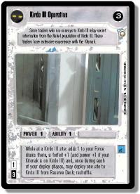 star wars ccg special edition kirdo iii operative