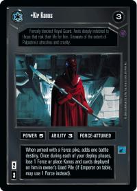 star wars ccg reflections ii premium kir kanos