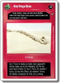 star wars ccg a new hope revised krayt dragon bones wb