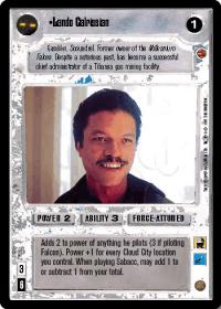 star wars ccg cloud city lando calrissian light