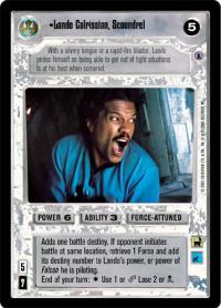 star wars ccg reflections iii premium lando calrissian scoundrel