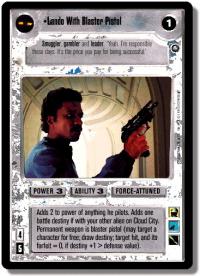 star wars ccg enhanced lando with blaster pistol