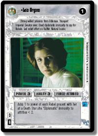 star wars ccg premiere limited leia organa