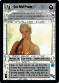 star wars ccg reflections iii premium leia rebel princess