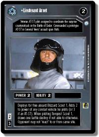 star wars ccg endor lieutenant arnet