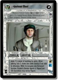 star wars ccg death star ii lieutenant blount