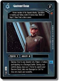 star wars ccg cloud city lieutenant cecius