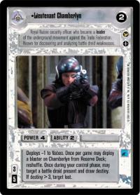 star wars ccg theed palace lieutenant chamberlyn