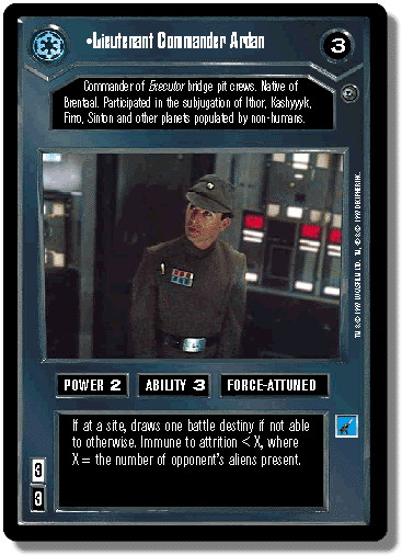 Lieutenant Commander Ardan (WB)