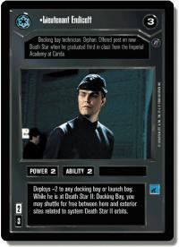 star wars ccg death star ii lieutenant endicott