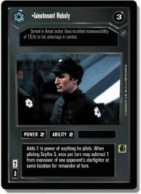 star wars ccg death star ii lieutenant hebsley