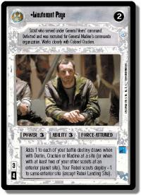 star wars ccg endor lieutenant page