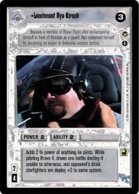 star wars ccg theed palace lieutenant ria kirsch