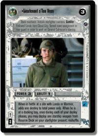 star wars ccg death star ii lieutenant s too vees