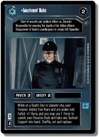 star wars ccg dagobah revised lieutenant suba wb