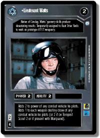 star wars ccg endor lieutenant watts