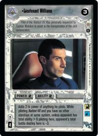 star wars ccg coruscant lieutenant williams