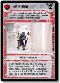 star wars ccg cloud city lift tube escape