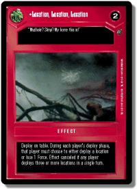 star wars ccg dagobah revised location location location wb