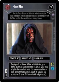 star wars ccg reflections iii premium lord maul