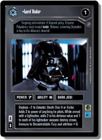 star wars ccg death star ii lord vader