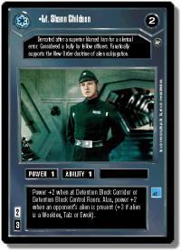 star wars ccg a new hope limited lt shann childsen