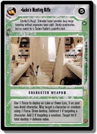 star wars ccg a new hope limited luke s hunting rifle