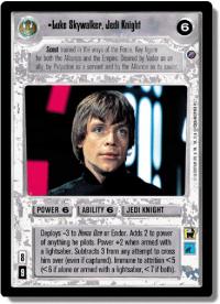 star wars ccg reflections ii foil luke skywalker jedi knight foil