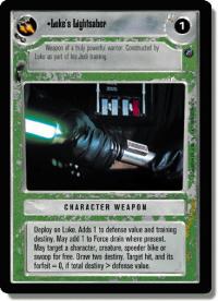 star wars ccg reflections ii foil luke s lightsaber foil