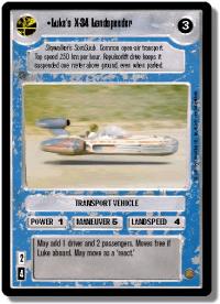 star wars ccg premiere limited luke s x 34 landspeeder