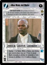 star wars ccg theed palace mace windu jedi master ai