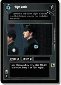 star wars ccg death star ii major mianda