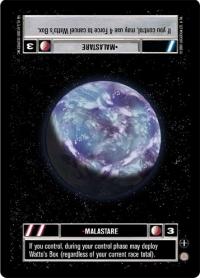 star wars ccg coruscant malastare dark