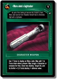 star wars ccg enhanced mara jade s lightsaber