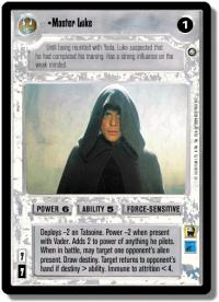 star wars ccg enhanced master luke