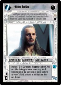 star wars ccg coruscant master qui gon