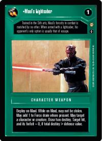 star wars ccg tatooine maul s lightsaber