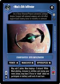 star wars ccg coruscant maul s sith infiltrator