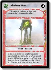 star wars ccg special edition mechanical failure