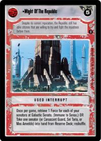 star wars ccg coruscant might of the republic