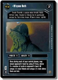 star wars ccg premiere limited m iiyoom onith