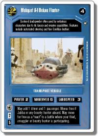star wars ccg a new hope revised mobquet a 1 deluxe floater wb