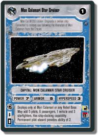 star wars ccg death star ii mon calamari star cruiser