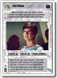 star wars ccg anthologies sealed deck premium mon mothma 2nd