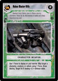 star wars ccg coruscant naboo blaster rifle light