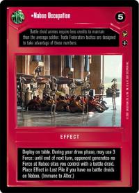 star wars ccg reflections iii foil naboo occupation foil