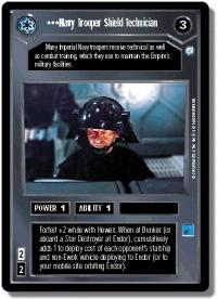 star wars ccg endor navy trooper shield technician