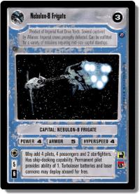 star wars ccg death star ii nebulon b frigate